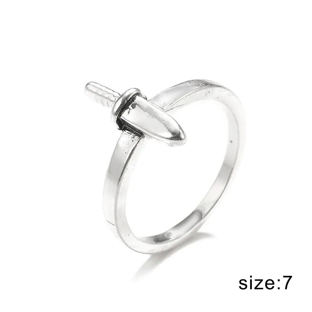 Y2k vintage carved rings - unique designs in high quality zinc alloy - 13