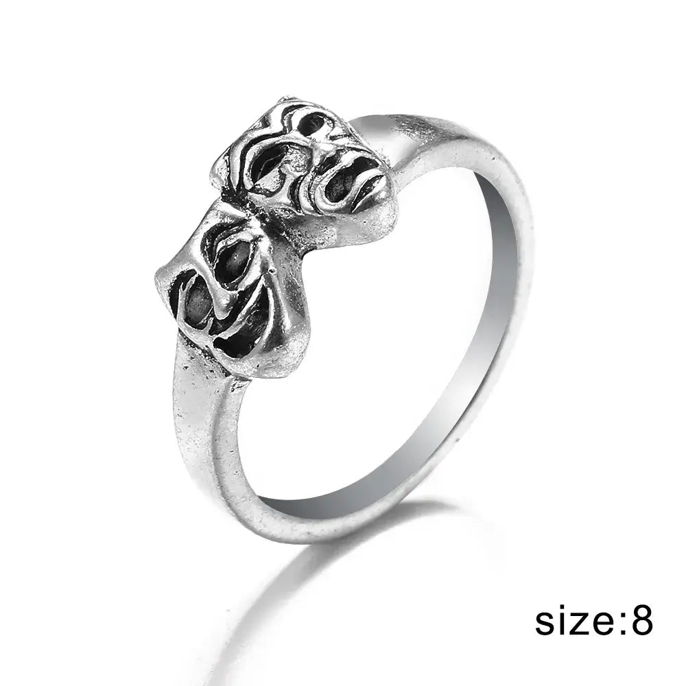 Y2k vintage carved rings - unique designs in high quality zinc alloy - 14