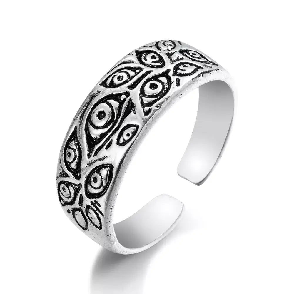 Y2k vintage carved rings - unique designs in high quality zinc alloy