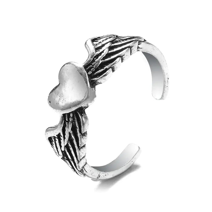 Y2k vintage carved rings - unique designs in high quality zinc alloy - 7