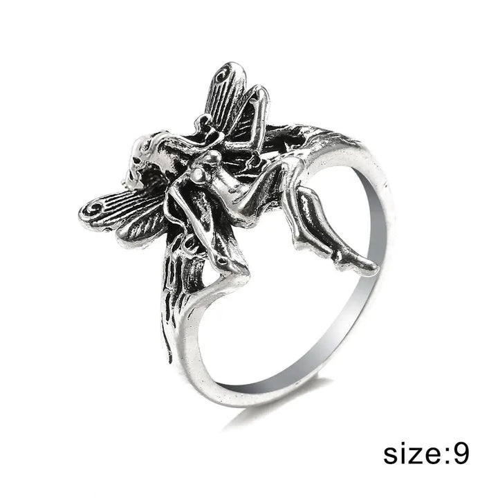 Y2k vintage carved rings - unique designs in high quality zinc alloy - 9