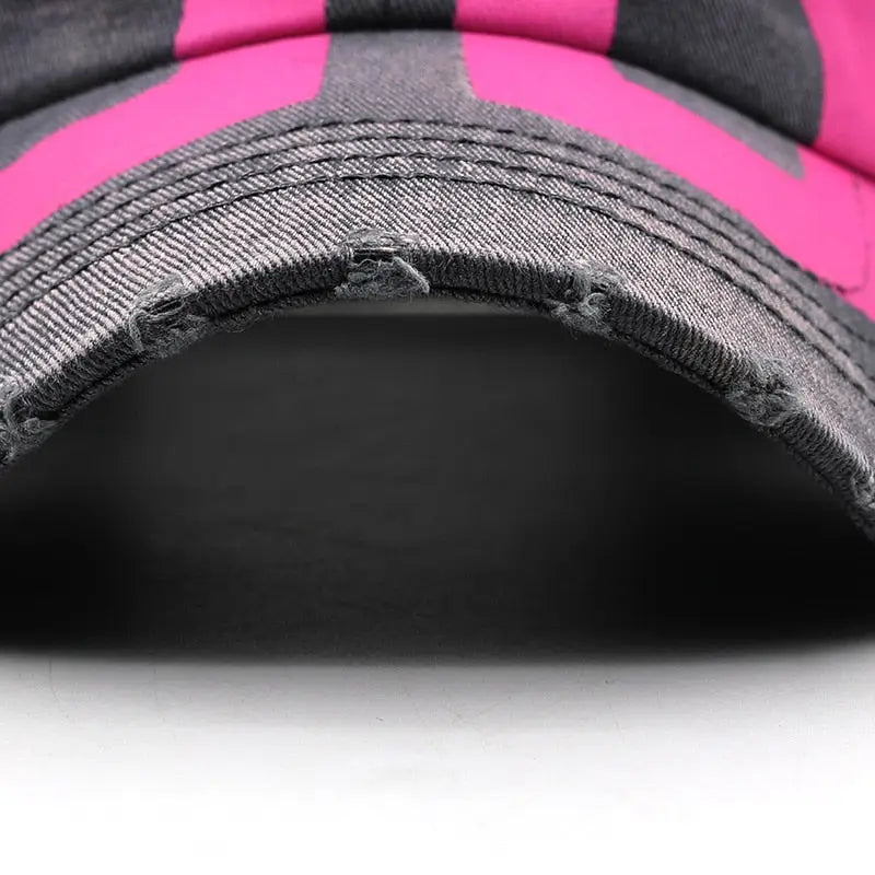 Custom y2k denim cap streetwear style