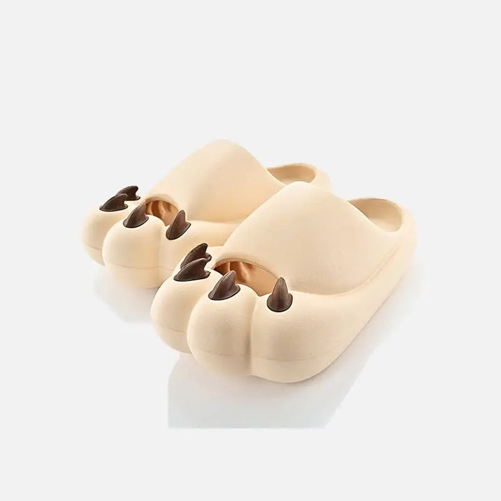 Cats paw claw slippers for cozy style and cat lovers - khaki / 36-37