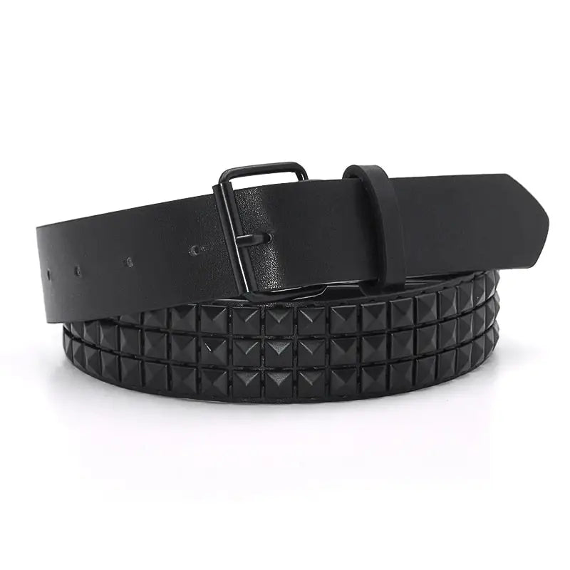 Grunge y2k belt in leather and denim