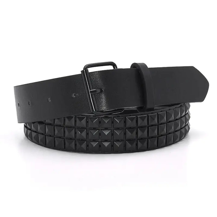 Grunge y2k belt in leather and denim