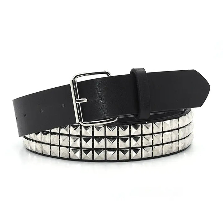 Grunge y2k belt in leather and denim