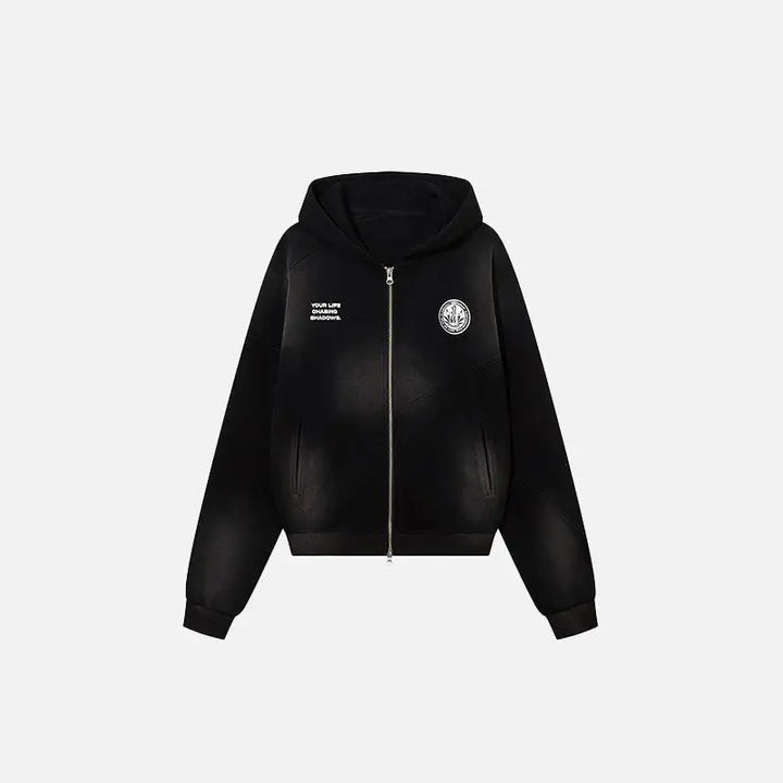 Chic solid color y2k hoodie for comfort and style - black / s - hoodies