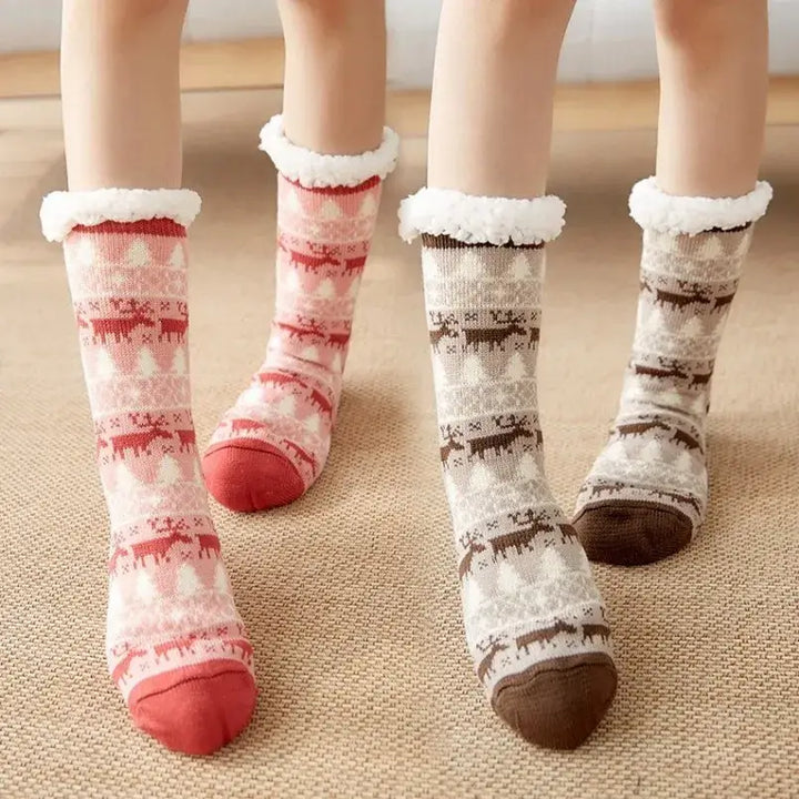 Fluffy y2k christmas socks for ultimate comfort and warmth