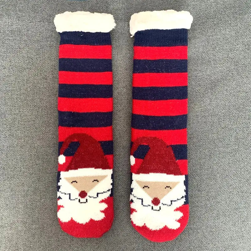 Fluffy y2k christmas socks for ultimate comfort and warmth - hat old man / one size