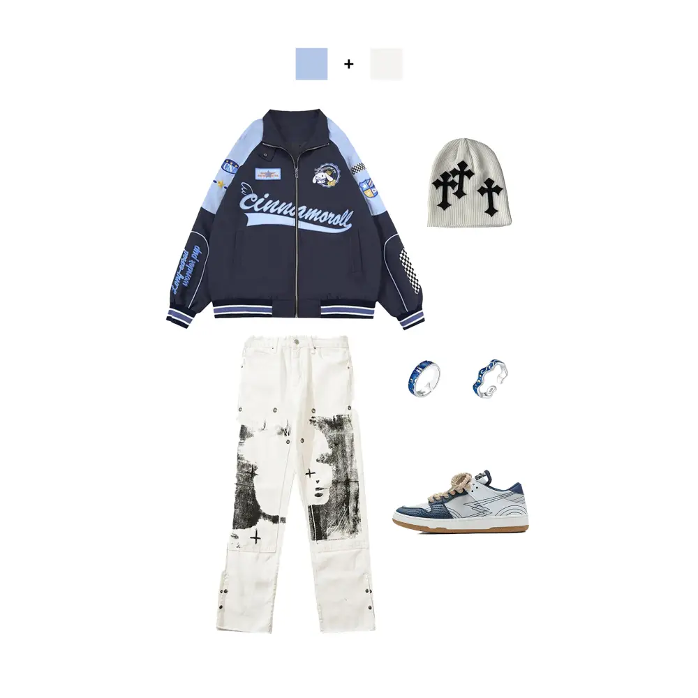 Cinnamoroll y2k loose jacket in high quality cotton - jackets