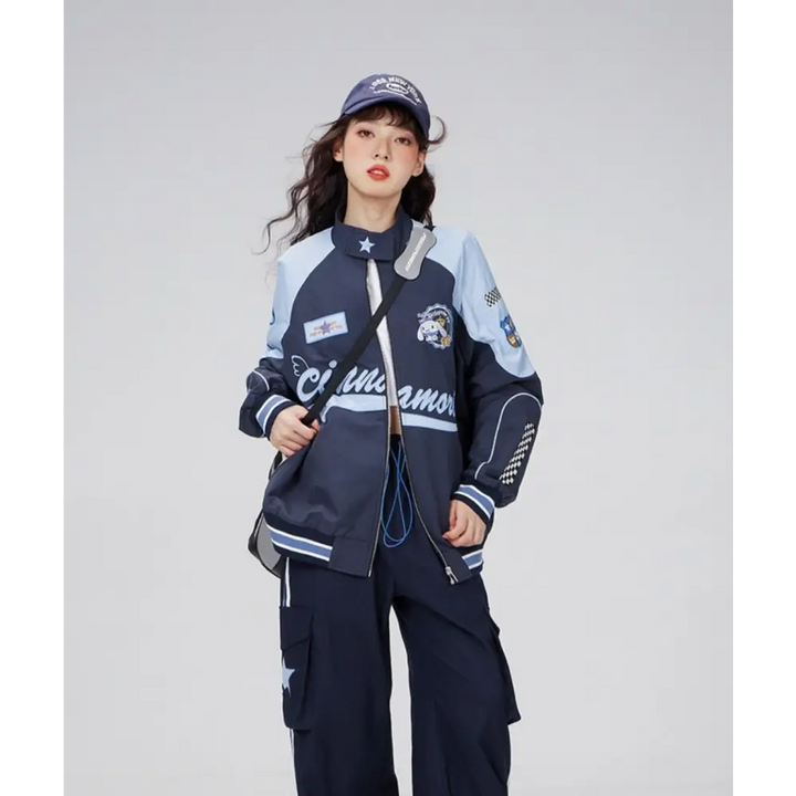 Cinnamoroll y2k loose jacket in high quality cotton - jackets