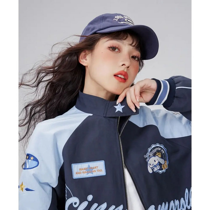 Cinnamoroll y2k loose jacket in high quality cotton - jackets