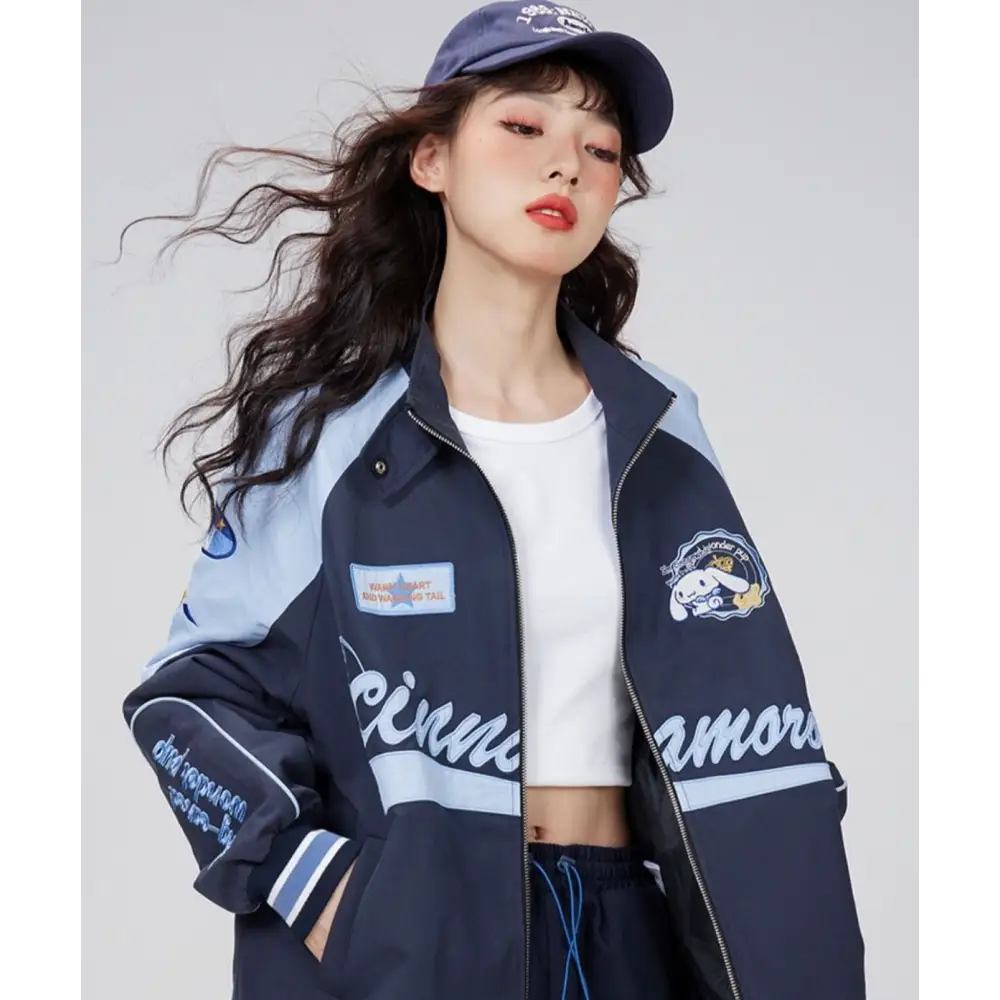 Cinnamoroll y2k loose jacket in high quality cotton - jackets