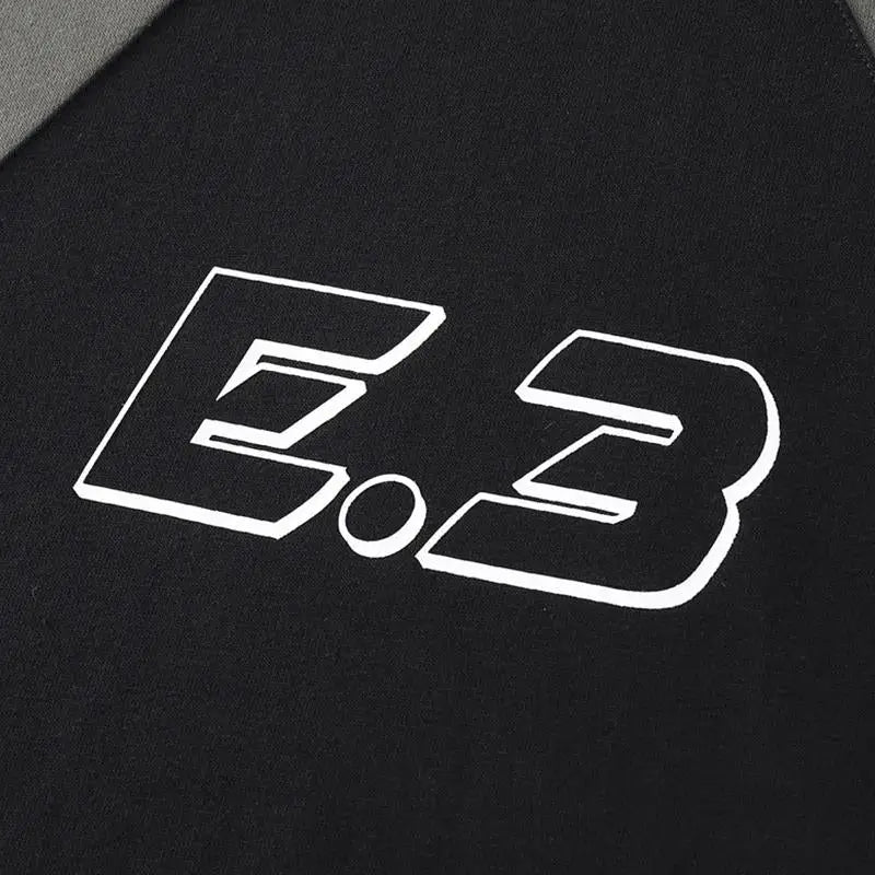 Y2k color block oversized hoodie for comfort and style - hoodies