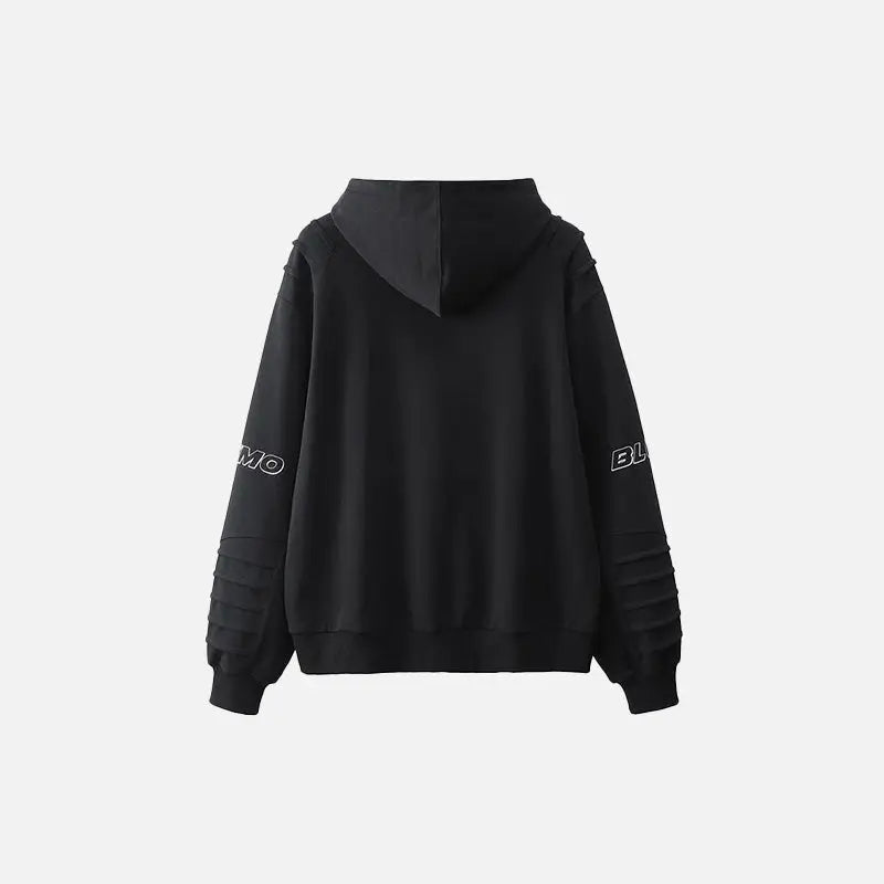 Y2k color block oversized hoodie for comfort and style - hoodies