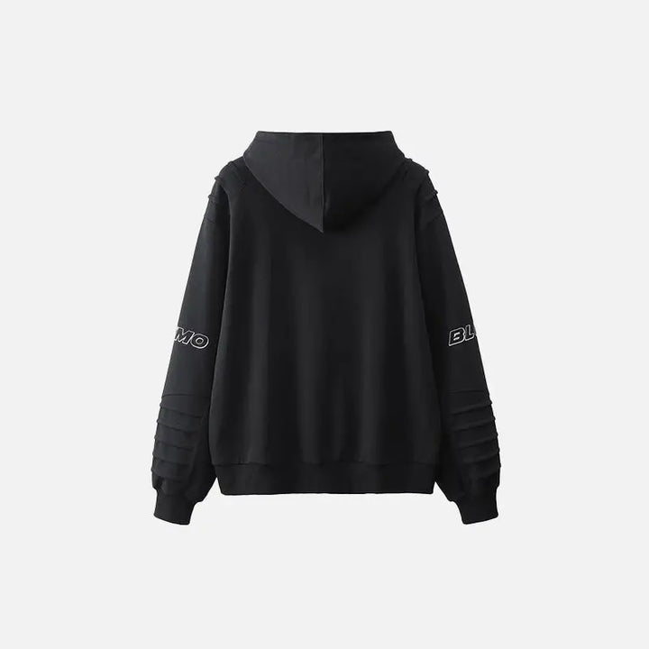 Y2k color block oversized hoodie for comfort and style - hoodies
