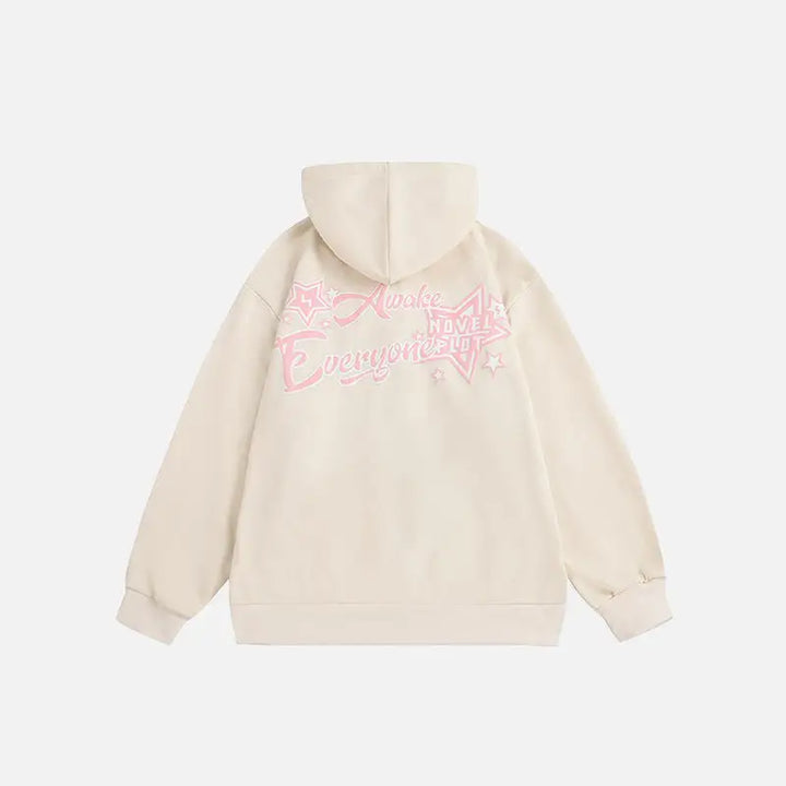 Y2k color rip oversized hoodie for streetwear collection - hoodies