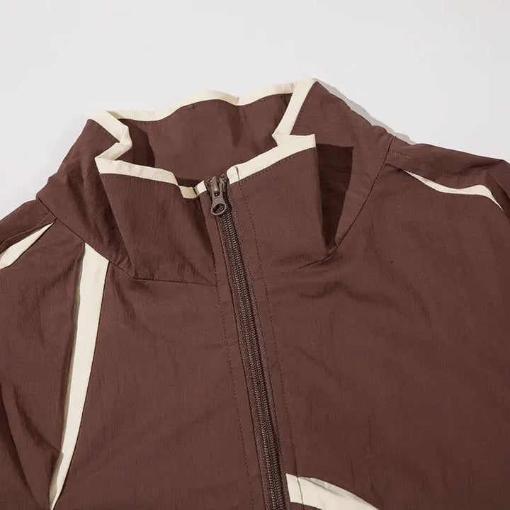 Y2k windbreaker jacket made of high quality polyester