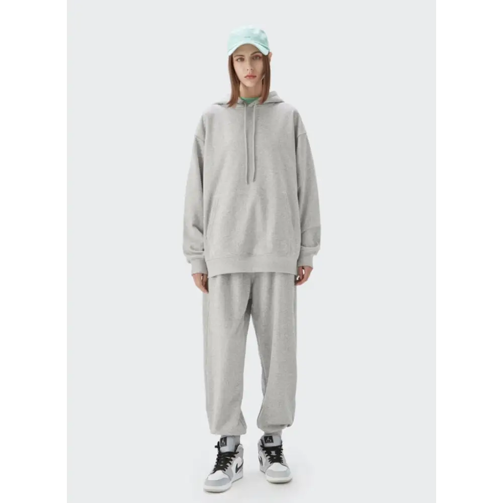 Trendy y2k oversized hoodie with drawstring for comfort and style - gray / s - hoodies