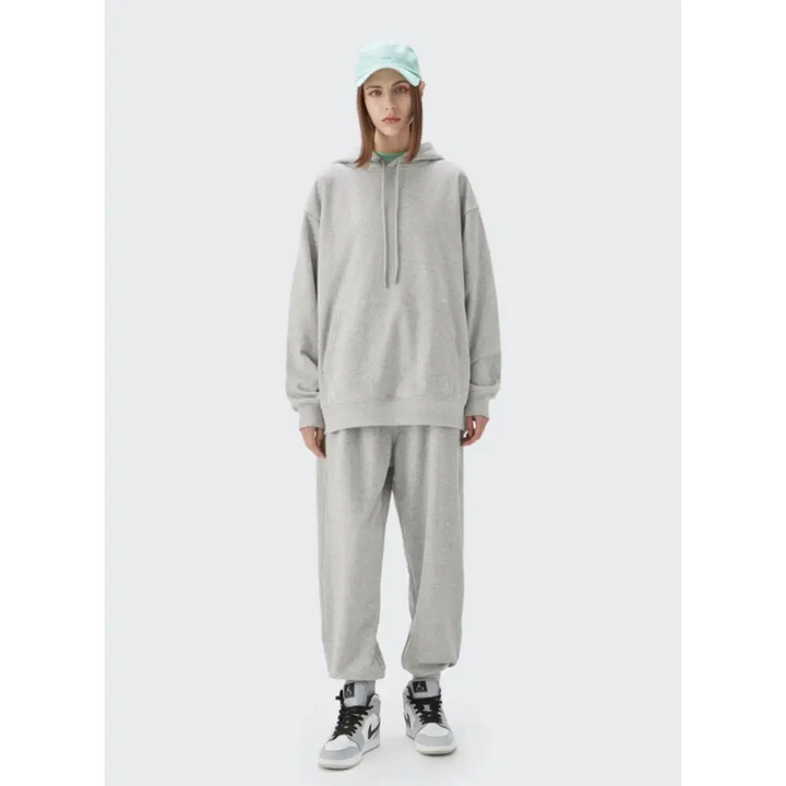 Trendy y2k oversized hoodie with drawstring for comfort and style - gray / s - hoodies