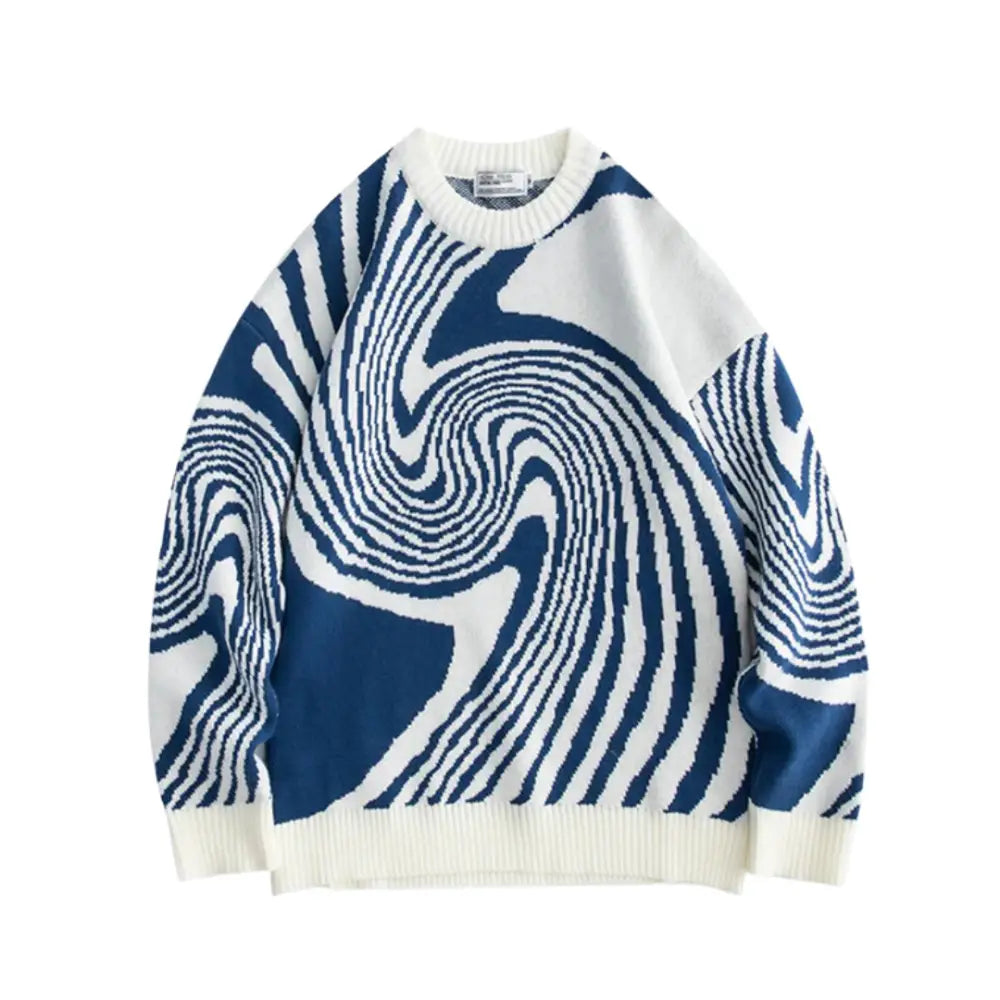 Confused 400gsm y2k pullover for urban fashion enthusiasts - blue / m