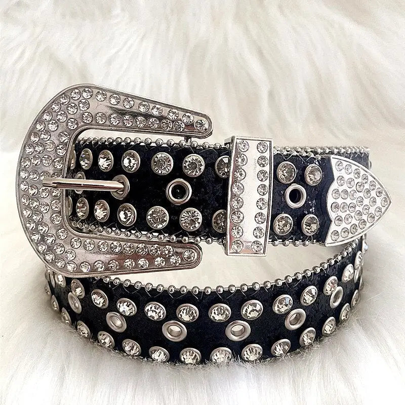 Cowboy diamond belt inspired by y2k rappers - 105cm