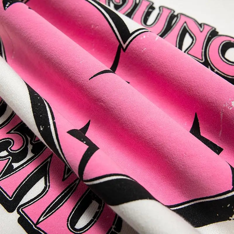 Y2k cracked heart letter print hoodie for stylish comfort - hoodies