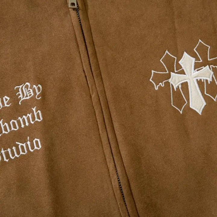 Original y2k varsity style jacket in high quality acrylic - varsity jackets