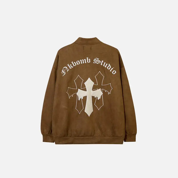 Original y2k varsity style jacket in high quality acrylic - varsity jackets