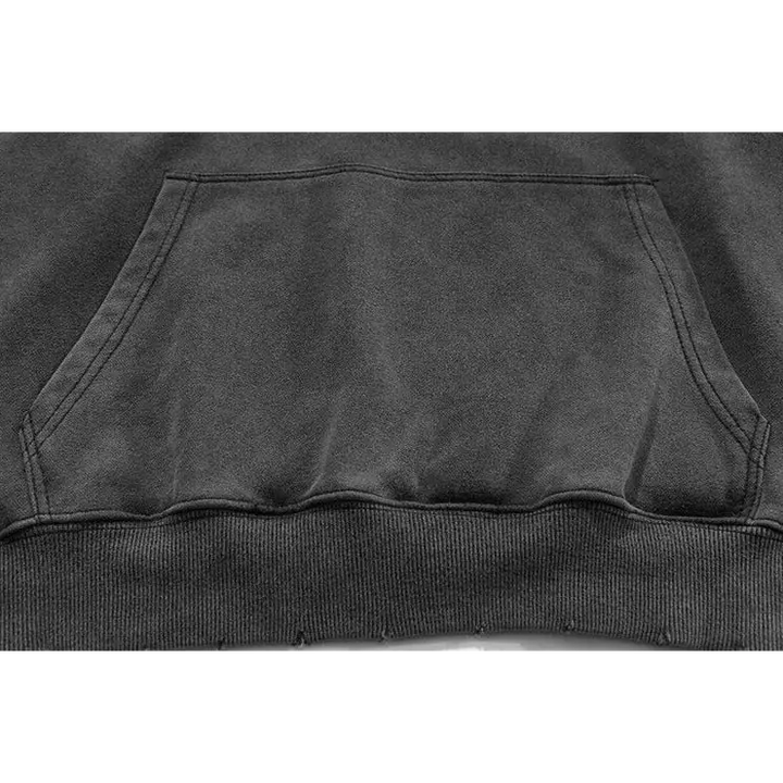 Crucifix washed hoodie for y2k streetwear style - hoodies