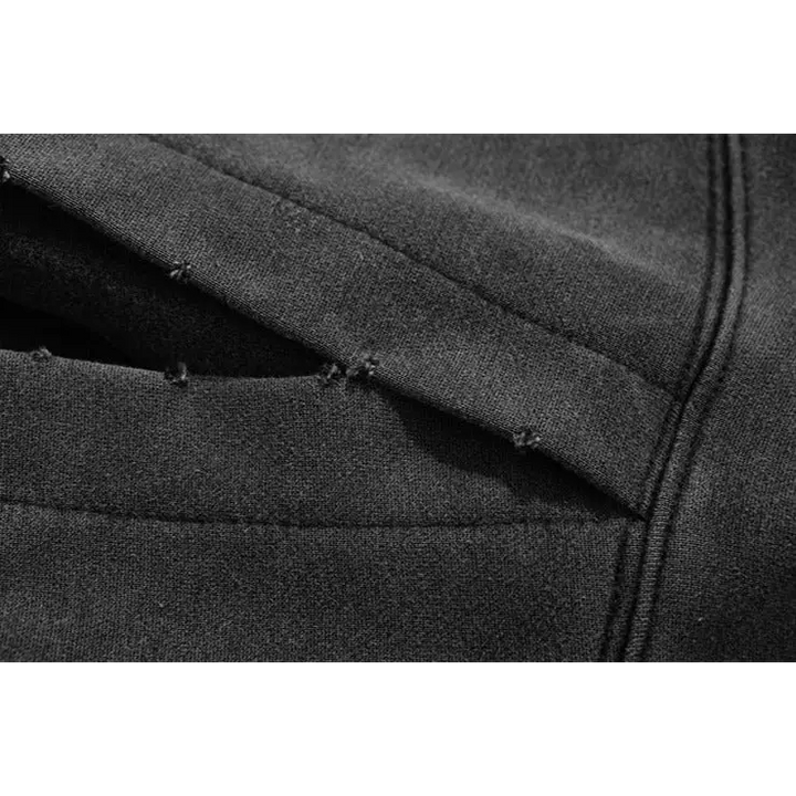 Crucifix washed hoodie for y2k streetwear style - hoodies