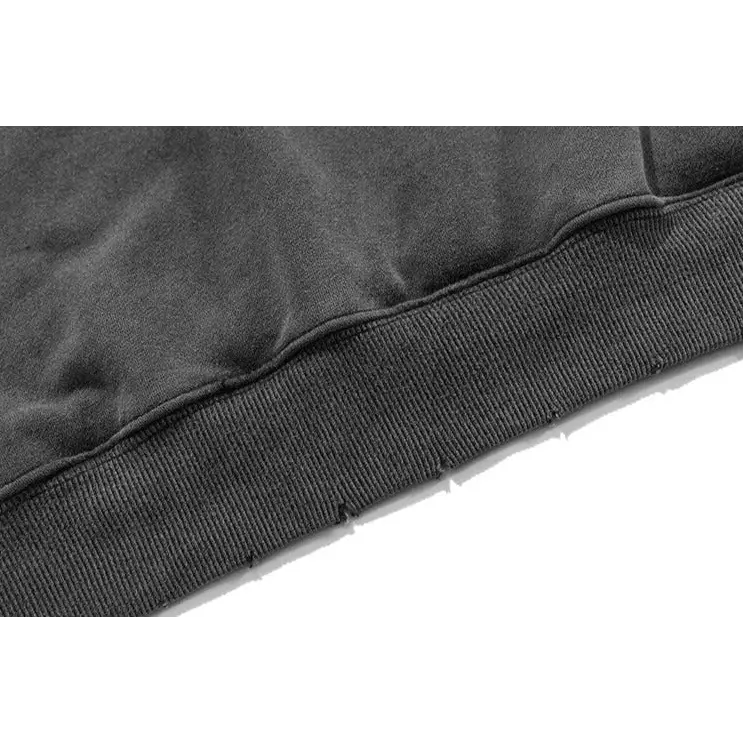 Crucifix washed hoodie for y2k streetwear style - hoodies