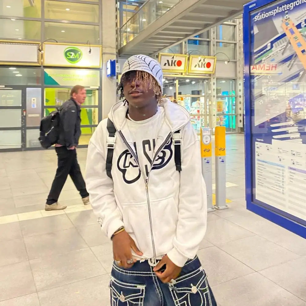 Custom y2k zippered hoodies in 3 colors