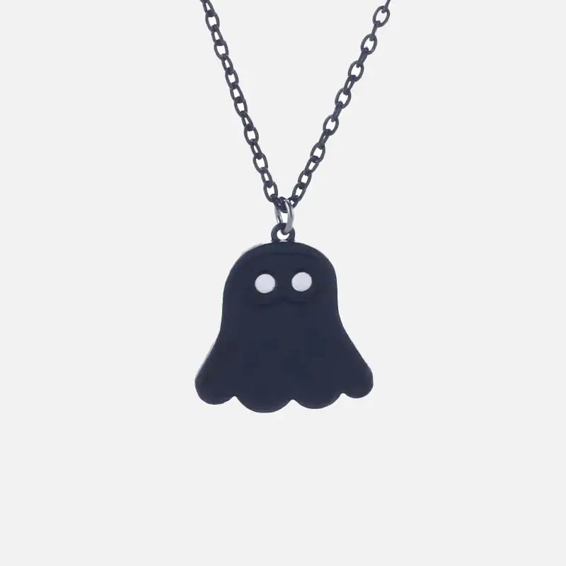 Cute ghosts pendant in zinc alloy for enchanting style - necklaces