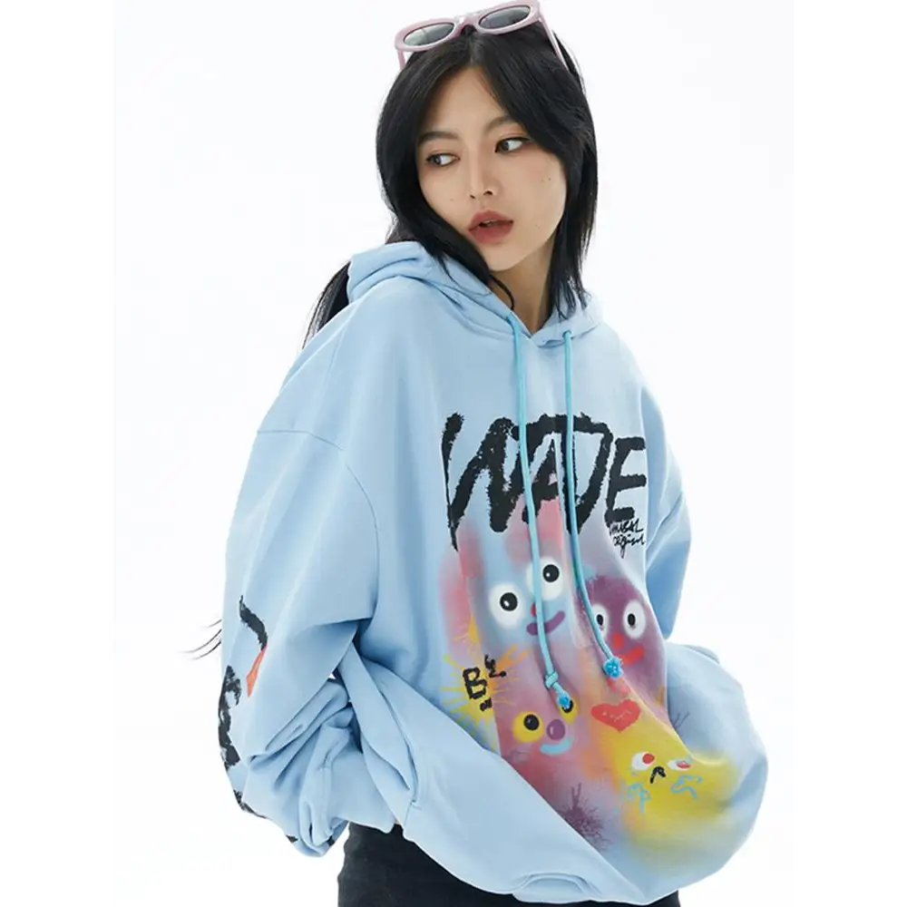 Cute y2k graphic print hoodie for style and comfort - hoodies