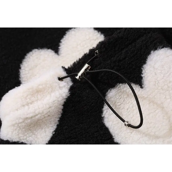 Y2k heart-shaped jacket for retro style and comfort - furry