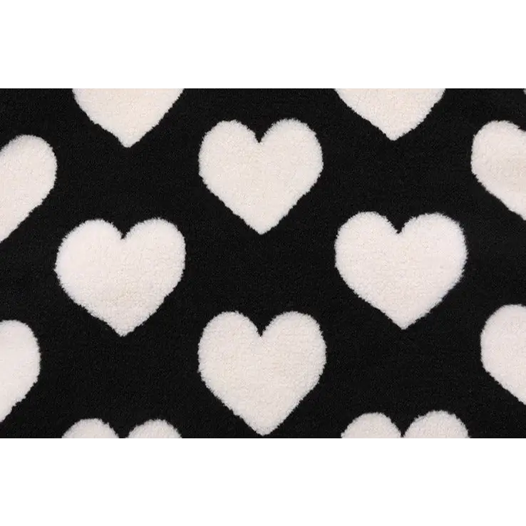 Y2k heart-shaped jacket for retro style and comfort - furry
