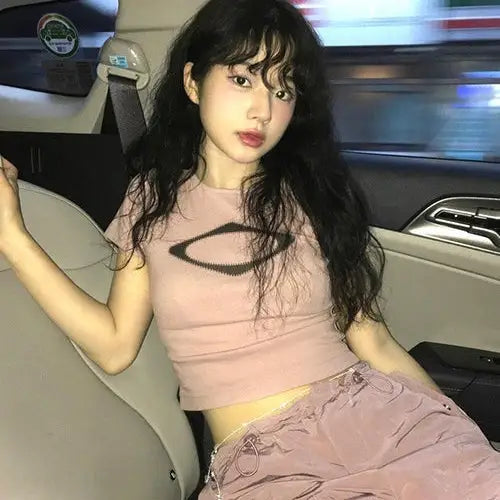 Refreshing cyber y2k crop top for women this season