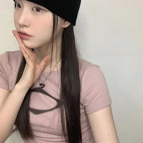 Refreshing cyber y2k crop top for women this season