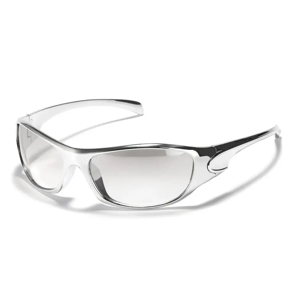 Y2k cyberpunk sunglasses with durable plastic frame for unbeatable style - a06 silver / as photos showing