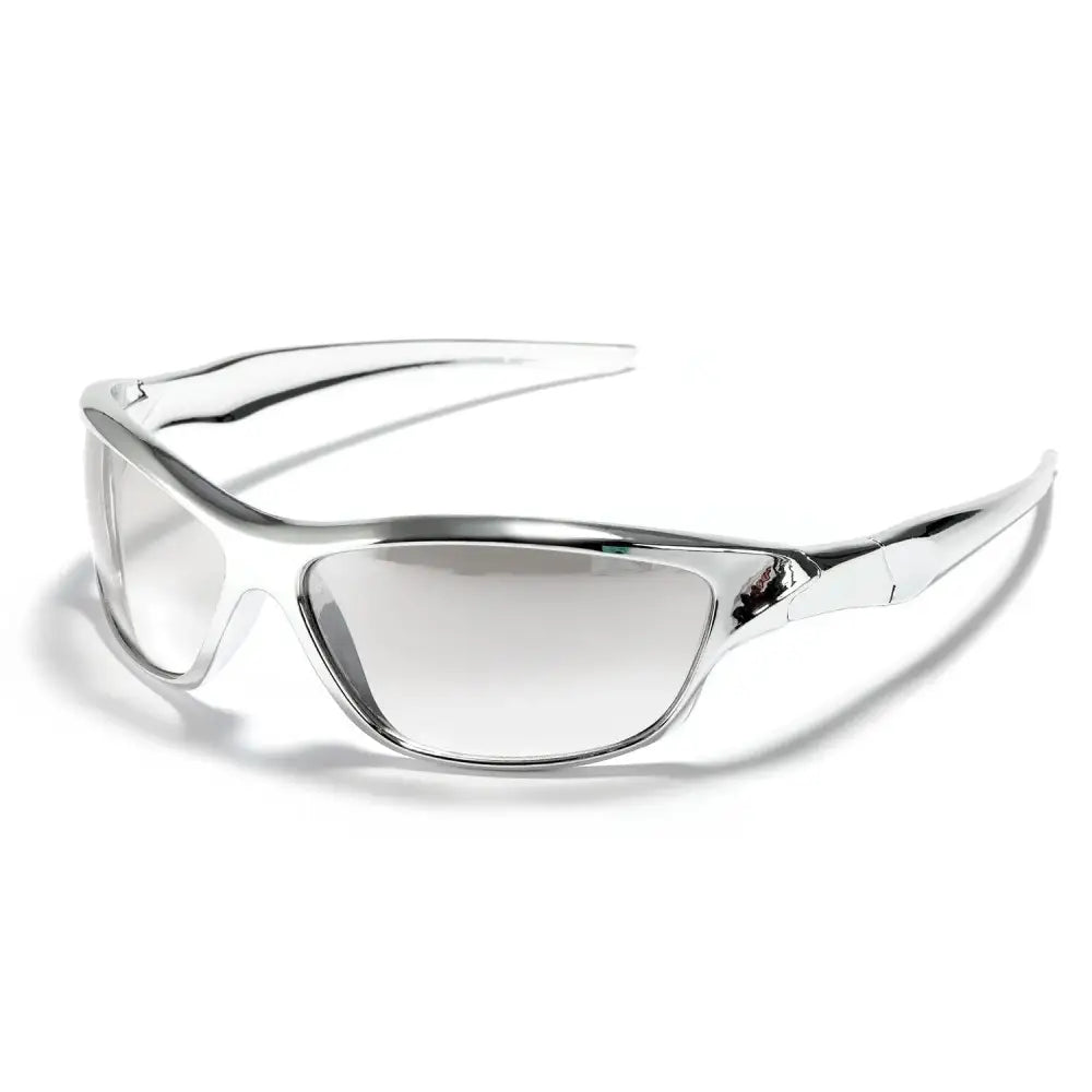 Y2k cyberpunk sunglasses with durable plastic frame for unbeatable style - b06 silver / as photos showing