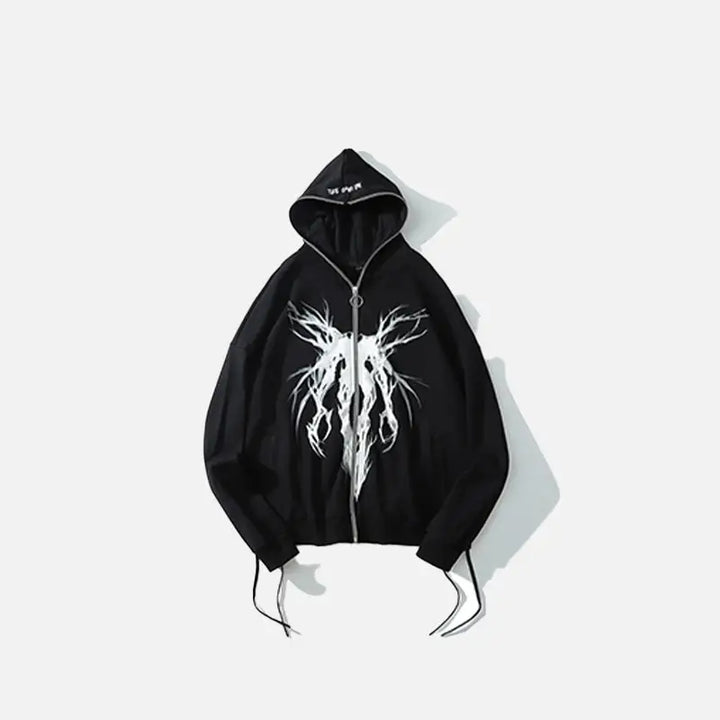 Dark thoughts hoodies for a cozy y2k vibe - black / m