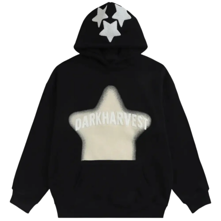 Darkharvest y2k hoodie for urban fashion lovers - black / s
