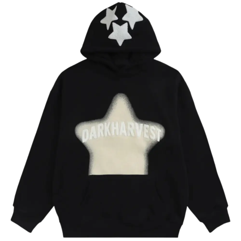 Darkharvest y2k hoodie for urban fashion lovers - black / s
