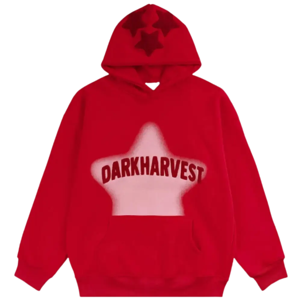 Darkharvest y2k hoodie for urban fashion lovers - red / s