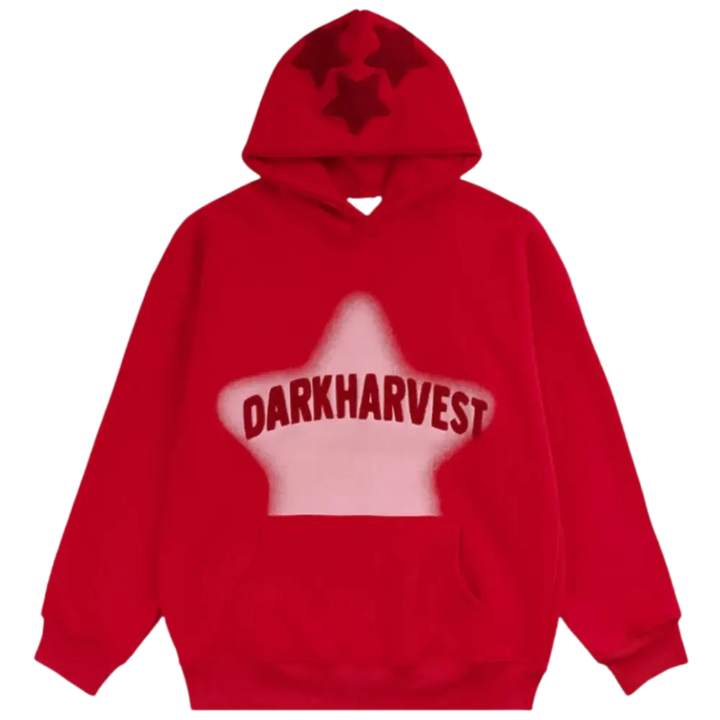 Darkharvest y2k hoodie for urban fashion lovers - red / s