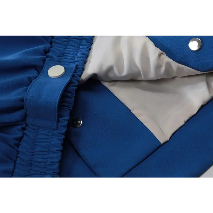 Removable cropped varsity jacket for y2k streetwear style - varsity jackets