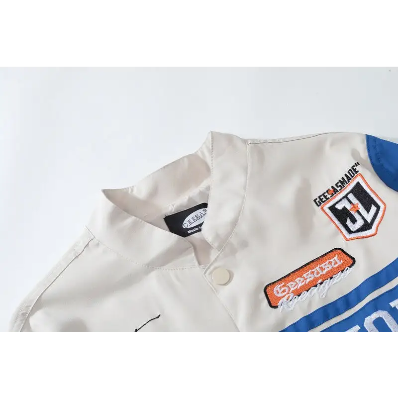 Removable cropped varsity jacket for y2k streetwear style - varsity jackets