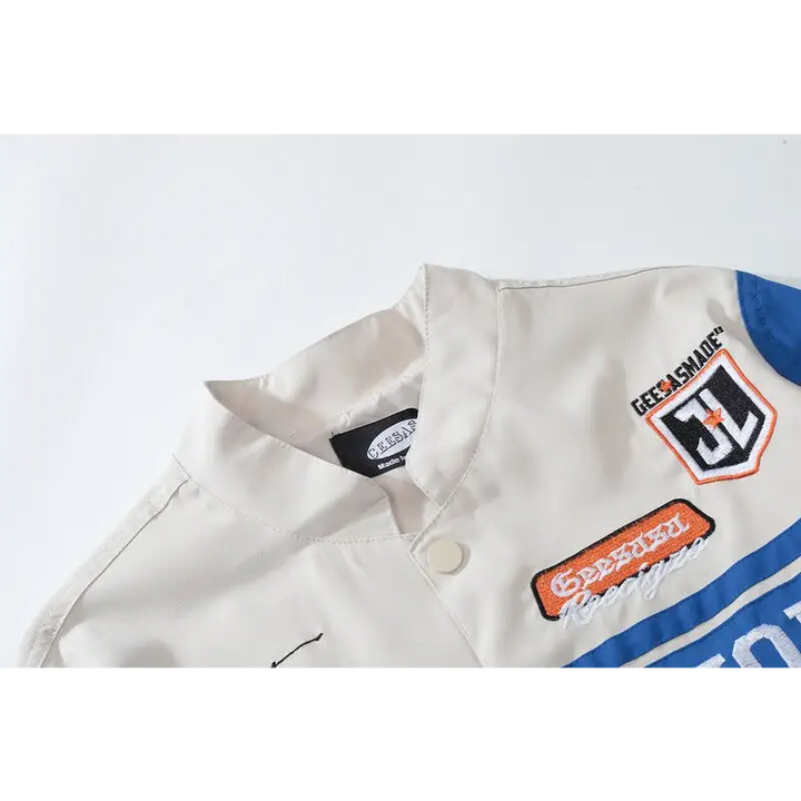 Removable cropped varsity jacket for y2k streetwear style - varsity jackets