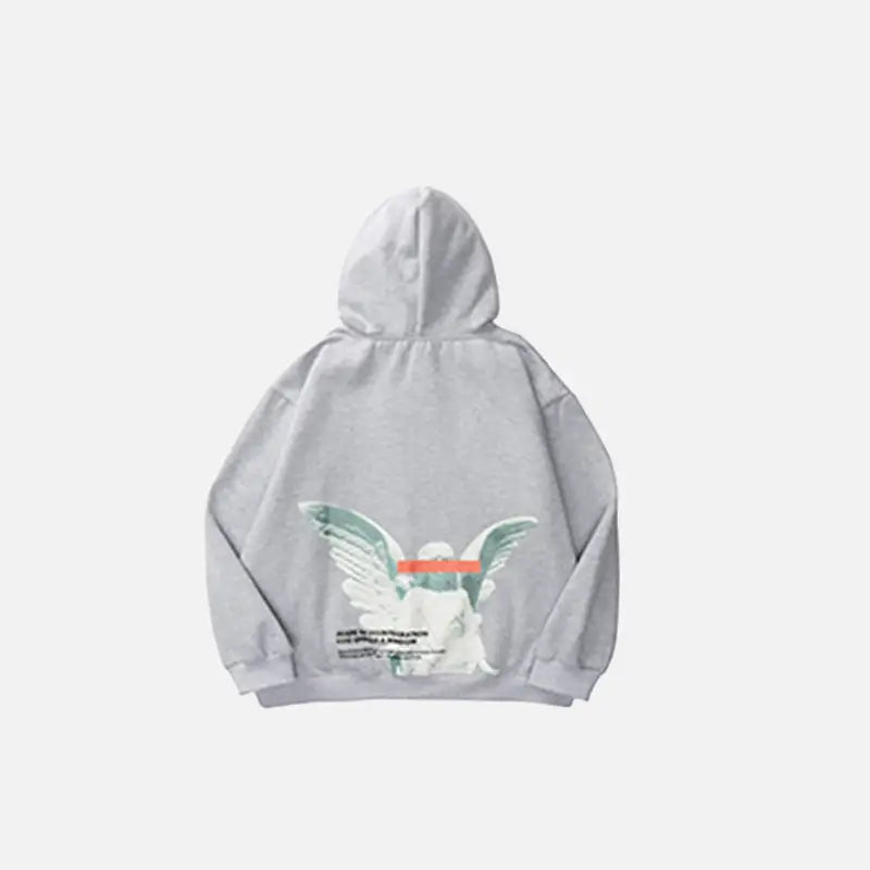 Revolutionary disintegration hoodie y2k for comfort and style - light grey / m - hoodies